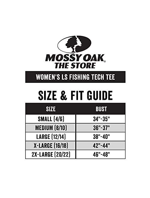 Mossy Oak Women's Long Sleeve Performance Tech Fishing Shirt