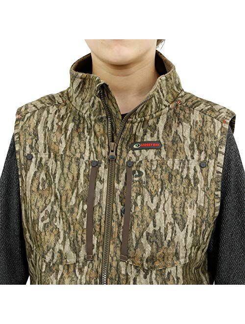 Mossy Oak Sherpa Youth Camo Vest, Youth Hunting Clothes, Kids Camo Jacket