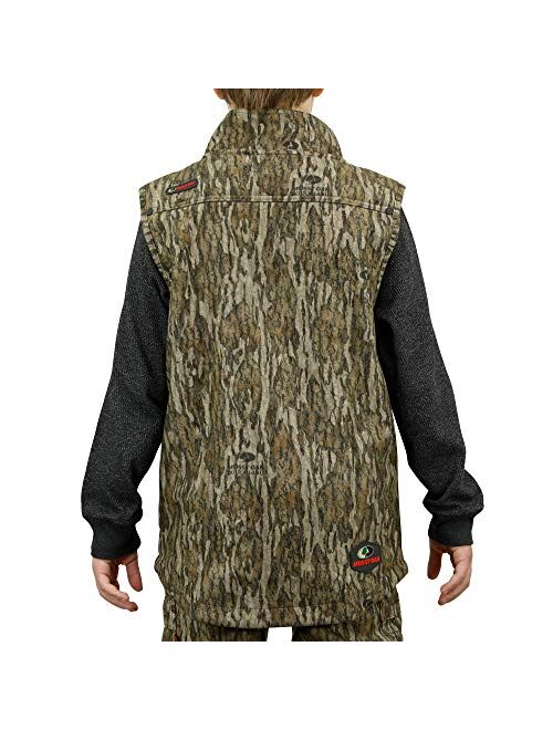 Mossy Oak Sherpa Youth Camo Vest, Youth Hunting Clothes, Kids Camo Jacket