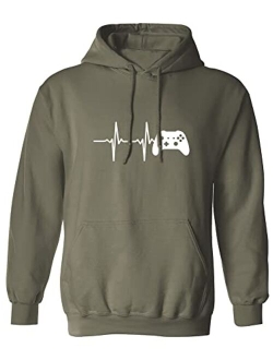 zerogravitee Heartbeat of a Gamer 2 Adult Hooded Sweatshirt