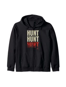 Hunt Hunt Hunt Forest Fill Logo Zip Hoodie