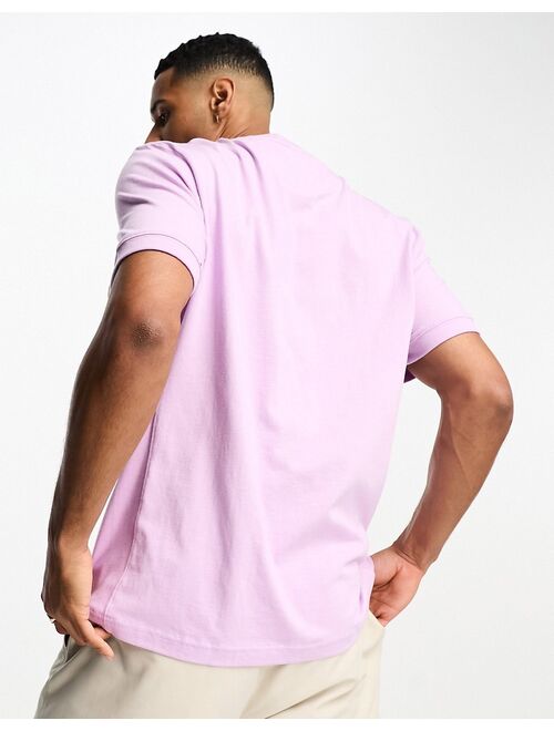 Champion midweight t-shirt with central logo in lilac