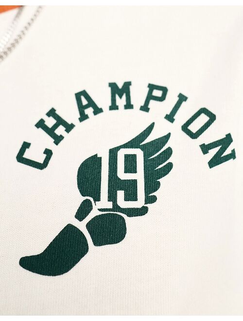 Champion raglan t-shirt in cream