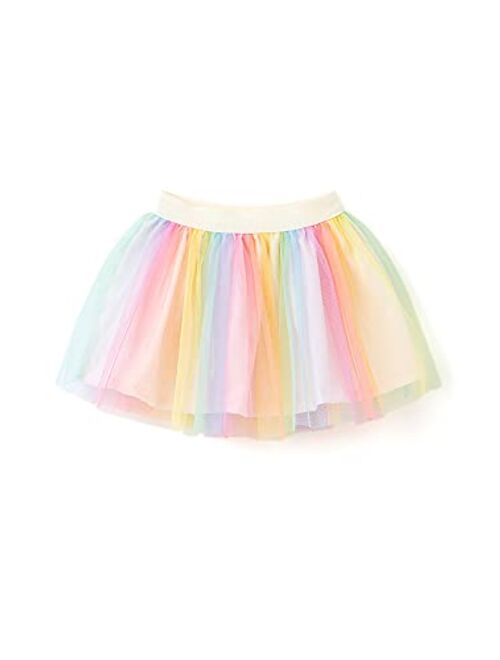Ozkiz Toddler Little Girls Rainbow Layered Tutu Skirt