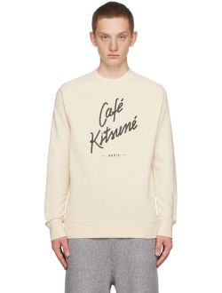 MAISON KITSUNE Off-White 'Cafe Kitsune' Sweatshirt