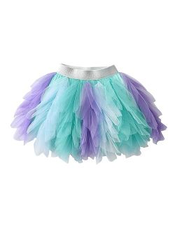 Girls Layered Tutu Skirt Party Tulle Skirts Princess Dress Birthday Outfit