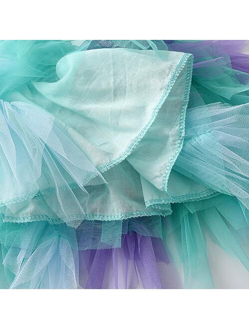 VIKITA Girls Layered Tutu Skirt Party Tulle Skirts Princess Dress Birthday Outfit