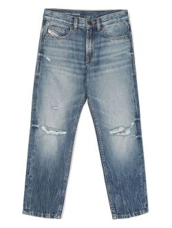 Kids 2010-J distressed-finish jeans