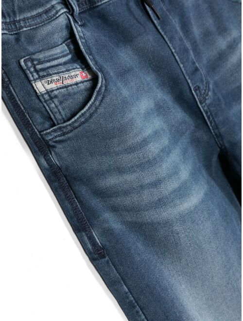 Diesel Kids drawstring-waist skinny-cut jeans