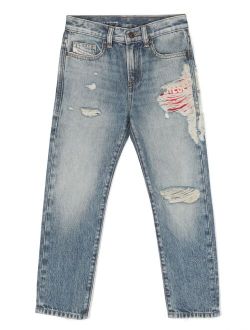 Kids 2020 D-Viker-J distressed jeans