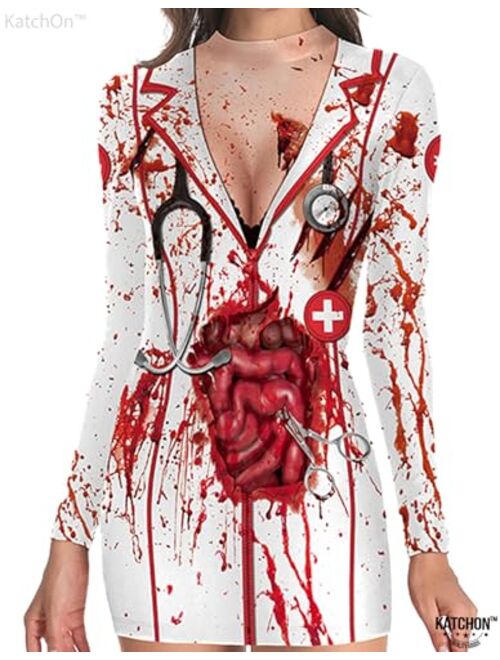 KatchOn, Halloween Bloody Nurse Costume for Women - Halloween Costumes for Women | Zombie Nurse Costume for Women, Cosplay