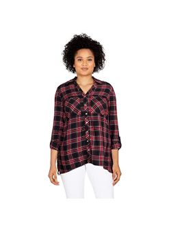 Womens Womens Flannel Top