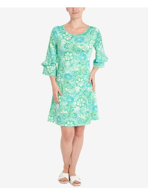 RUBY RD. Petite Puff Floral Print Dress