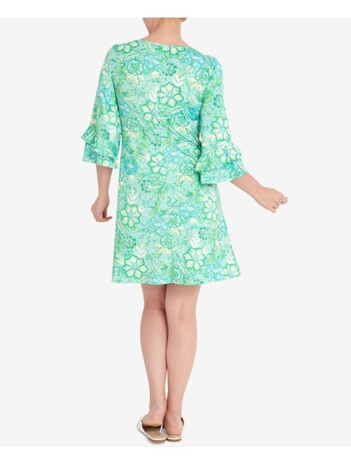 RUBY RD. Petite Puff Floral Print Dress