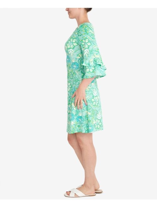 RUBY RD. Petite Puff Floral Print Dress