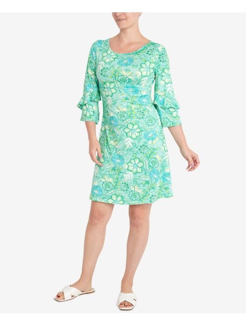 RUBY RD. Petite Puff Floral Print Dress