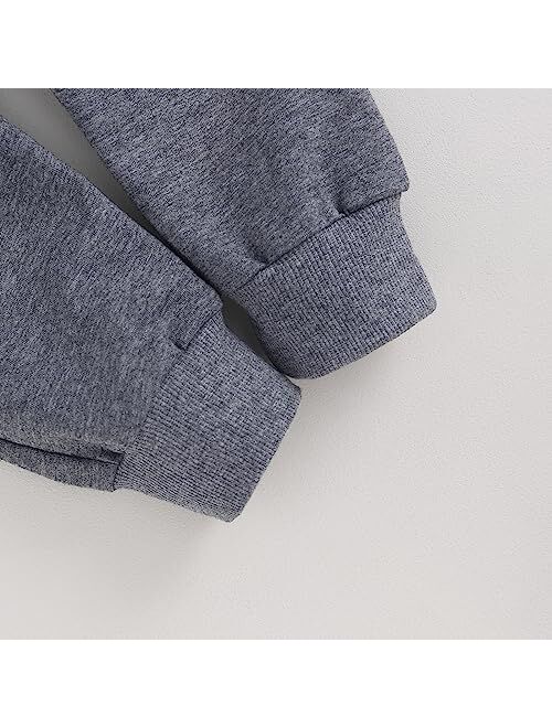 Hnyenmcko Baby Boy Halloween Outfit Long Sleeve Pumpkin Letter Sweatshirt Top Jogger Pants Sets 2Pcs Toddler Boy Fall Clothes