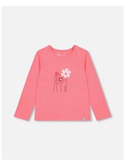 Girl Long Sleeve T-Shirt Coral - Child