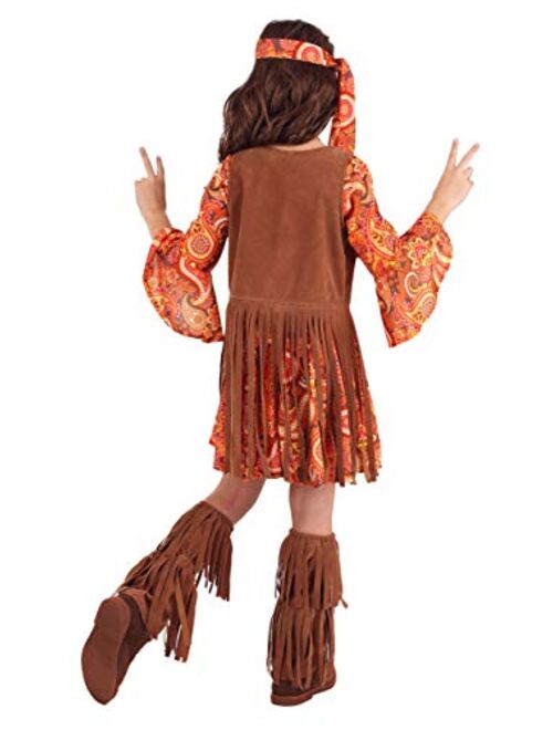 Fun Costumes Girl's Fringe Hippie Costume