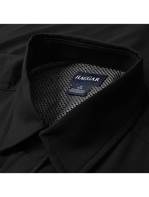 Haggar Men's The Active Series Performance Stretch Vent Shirt