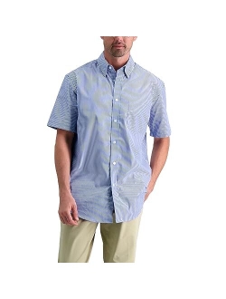 Men's Short Sleeve Button Down Woven Print Shirts