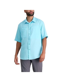 Men's Short Sleeve Solid Dobby Shirt