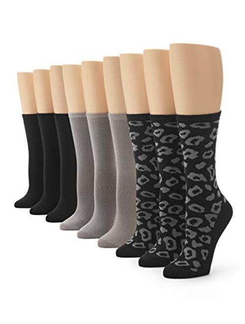 No nonsense womens Flat Knit Crew Sock