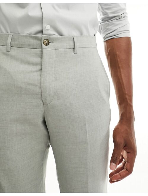 Jack & Jones Premium wool mix slim fit suit pants in green