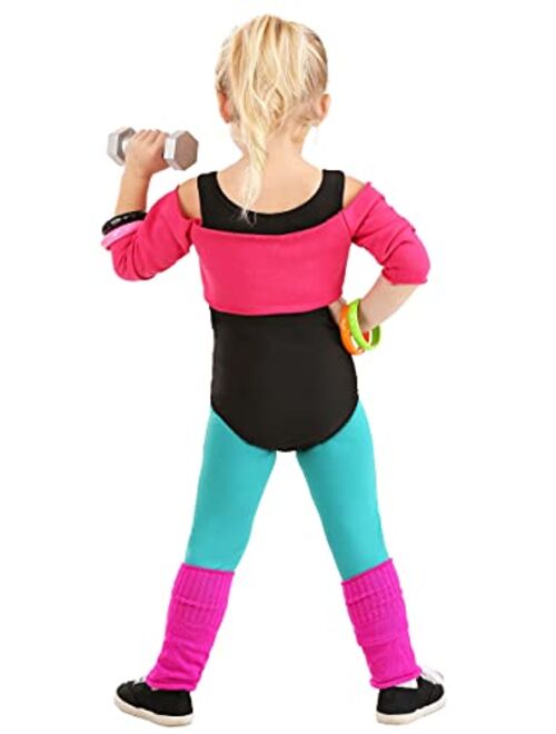 Fun Costumes Toddler 80s Workout Girl Costume 80s Workout Outfit for Girls