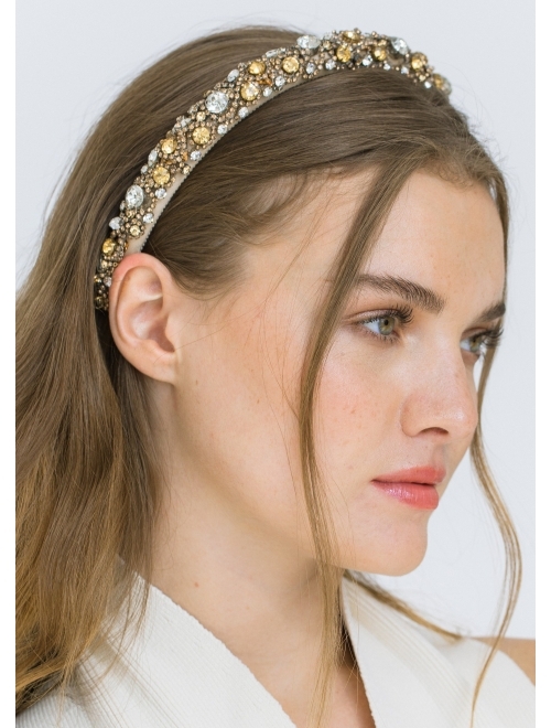Jennifer Behr Astor crystal-embellished headband