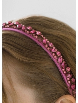 Essen crystal-embellished silk headband