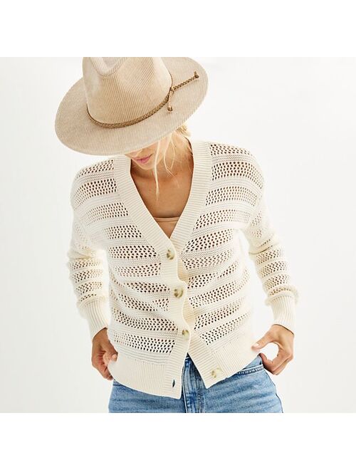 Women's Sonoma Goods For Life Button-Front Cardigan