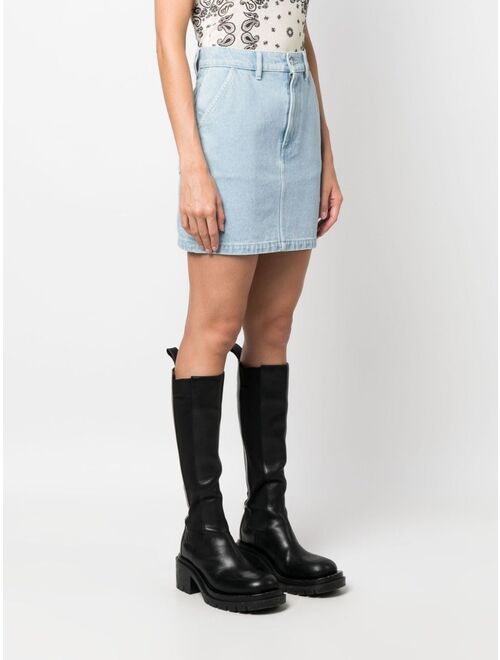 Nanushka denim mini skirt