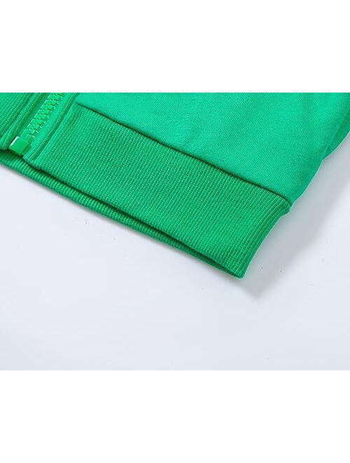 DDSOL Boy Zip-up Jacket Toddler Zipper Hoodie Hooded Sweatshirt Light Winter Fall Outwear 2t-7t