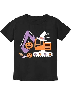 Ddsol Toddler Boy Glow in Dark T-Shirt Short Sleeve Kids Pumpkin Halloween Baby Tops for 2-7T