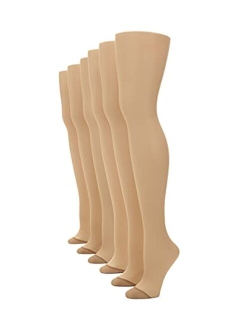 womens Ultra Sheer Regular Pantyhose With Reinforced Toe