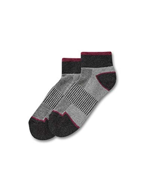 No nonsense Women's Comfort Wool Cushion Ankle Sock (2 Pair Pack)