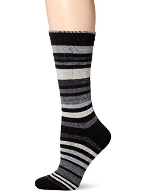 No nonsense Women's Flat Knit Wool Stripe Boot Sock