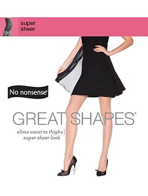 No nonsense Women's Great Shapes All Over Shaper Super Sheer Pantyhose