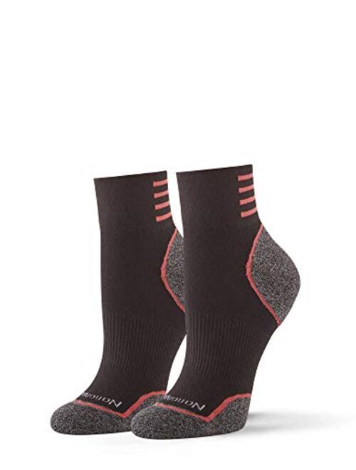 No nonsense Women's Soft & Breathable Mesh Ankle Socks, Cushioned (3-Pack) Sockshosiery, -assorted: pink, white, grey, One Size, 4-10