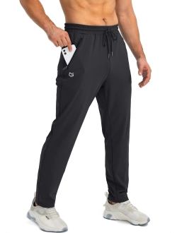 Men's Sweatpants with Zipper Pockets Tapered Joggers for Men Athletic Pants for Workout, Jogging, Running