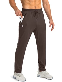 Men's Sweatpants with Zipper Pockets Tapered Joggers for Men Athletic Pants for Workout, Jogging, Running