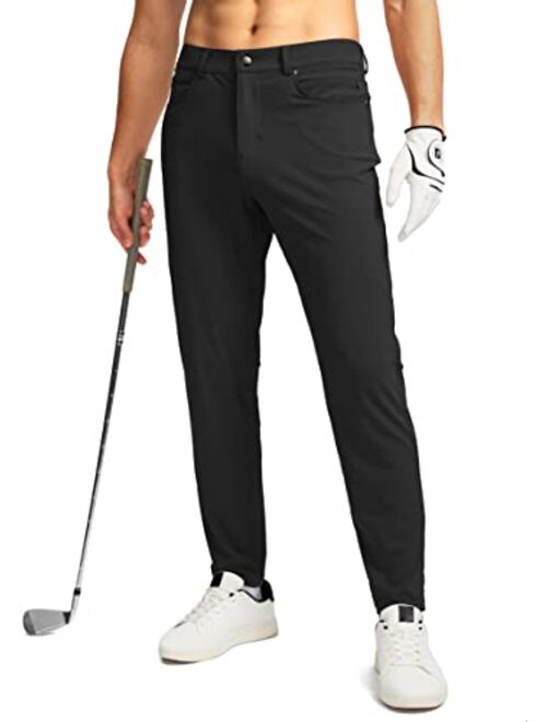 G Gradual Men's Stretch Golf Pants with 6 Pockets Slim Fit Dress Pants for Men Travel Casual Work