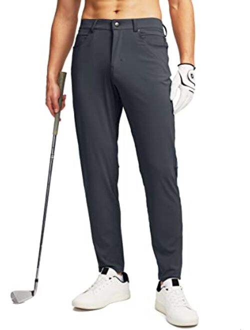 G Gradual Men's Stretch Golf Pants with 6 Pockets Slim Fit Dress Pants for Men Travel Casual Work