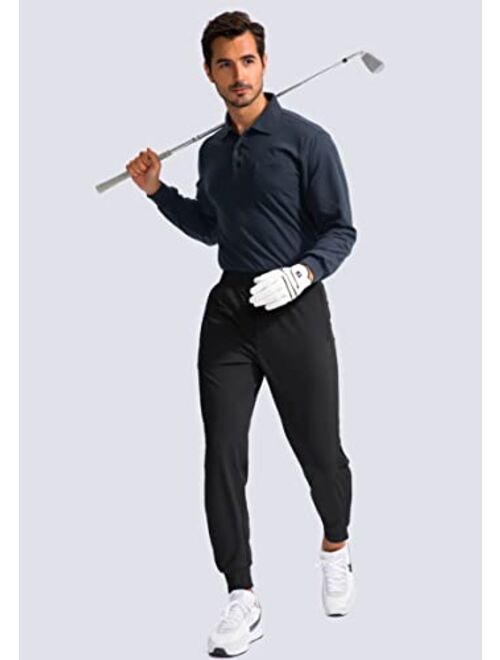 G Gradual Men's Golf Joggers Pants with Zipper Pockets Stretch Sweatpants Slim Fit Track Pants Joggers for Men Work Running