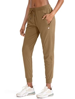 Women's Joggers Pants with Zipper Pockets Tapered Running Sweatpants for Women Lounge, Jogging