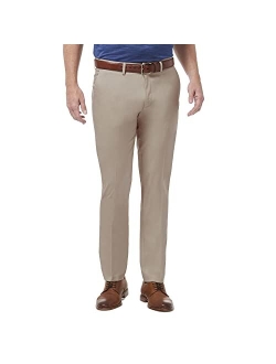 Men's Premium No Iron Khaki Slim Fit Flat Front Casual Pant