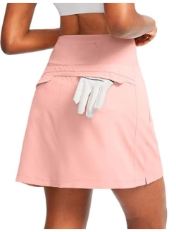 Golf Skorts Skirts for Women with 5 Pockets Women's High Waisted Lightweight Athletic Skirt for Tennis Running