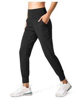 Women's Joggers High Waisted Yoga Pants with Pockets Loose Leggings for Women Workout, Athletic, Lounge
