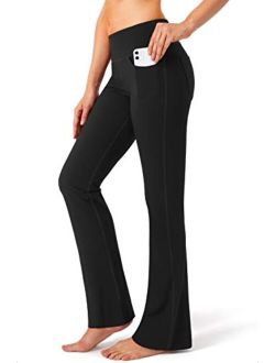 Women's Pants 4 Pockets High Waist Dress Pants Bootcut Yoga Pants